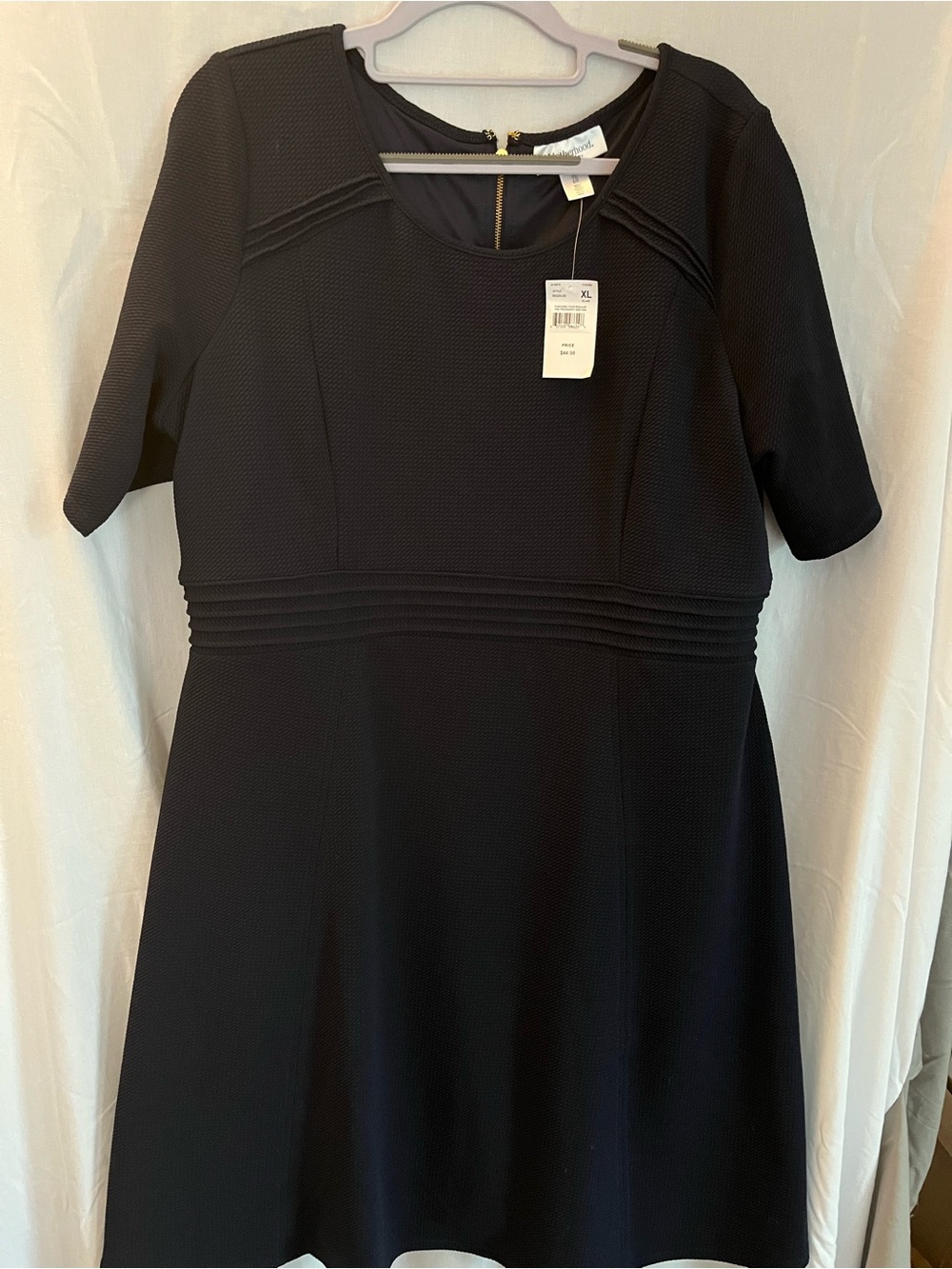 MATERNITY Classic Navy Short-Sleeve Women's Dress